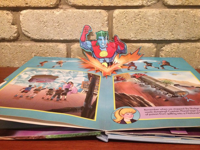 Captain Planet and the Planeteers Pop-up book, 1992 Turner Publishing