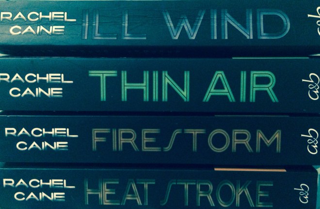 A selection of titles from the Weather Warden series by rachel Caine. The Wardens protect humanity from Mother Nature using their powers over the elements.