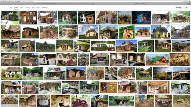 Cob buildings are having a renaissance in the west, as shown by this Google Screen Shot.