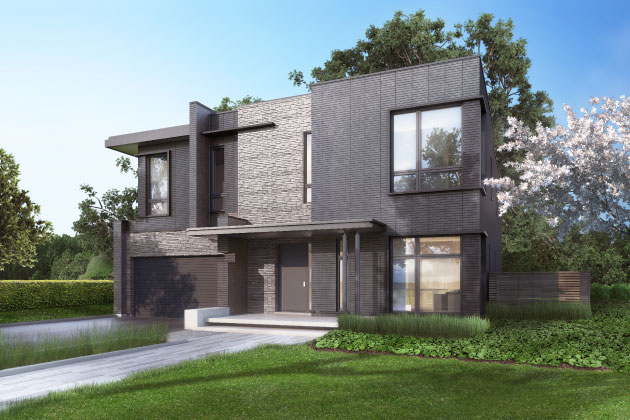 many modern houses in Australia area built of earth (bricks), with features of stone and wood. Source: pauljohntson.com